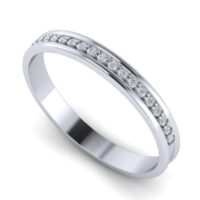 [Цена за 2 кольца]Тонкие обручальные кольца с 5 бриллиантами.27157/4.5